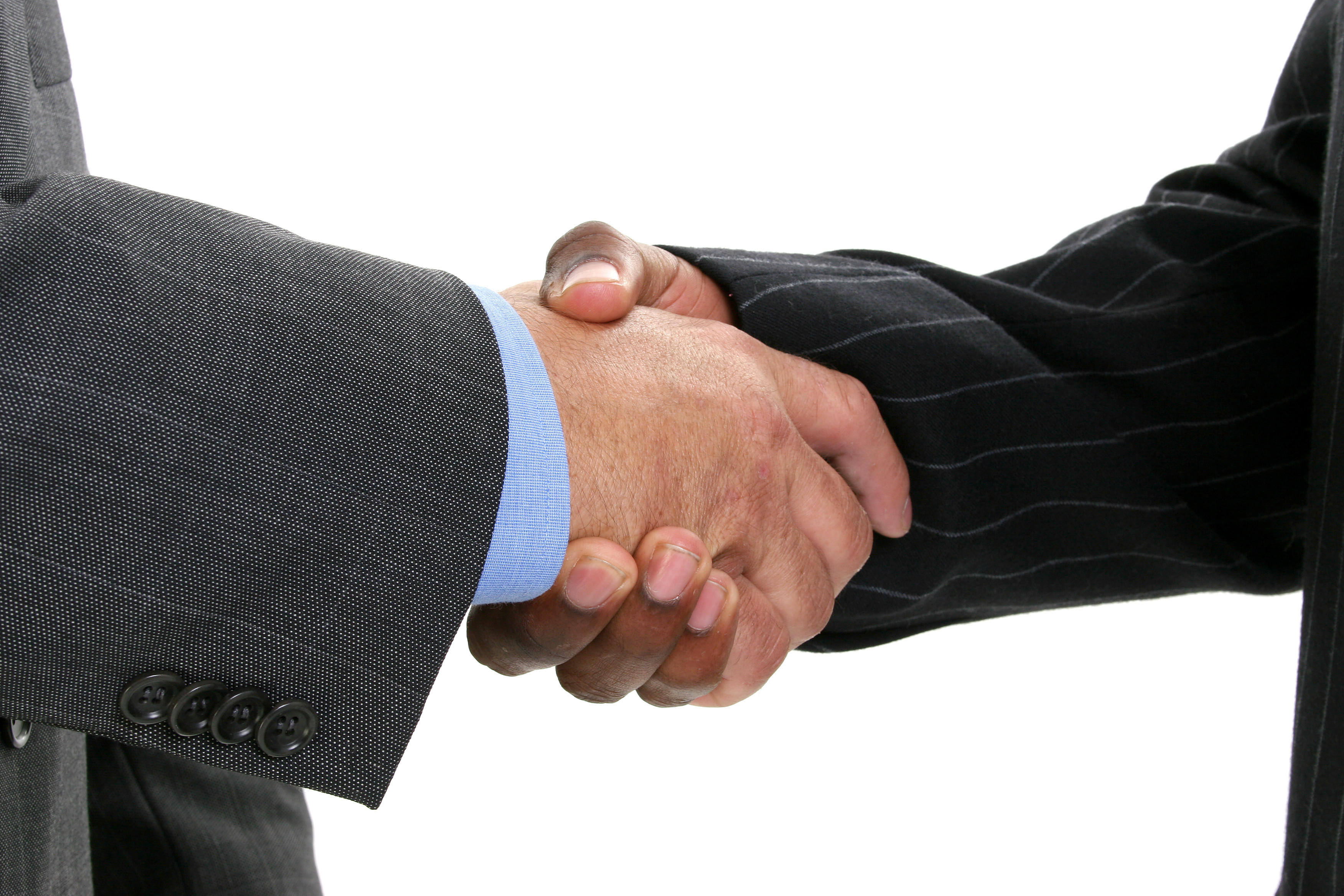 Hand Shake on a due diligence deal